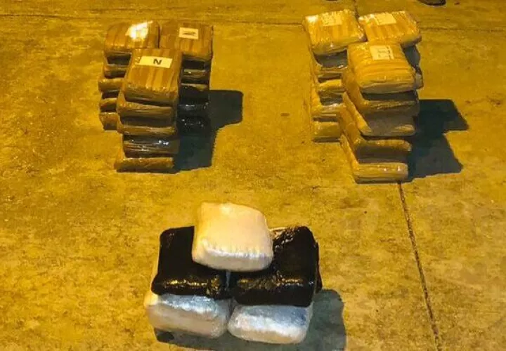 Decomiso de la droga por agentes del Senan.