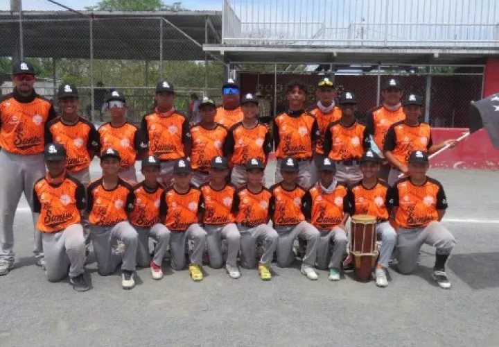 Equipo de Los Santos de la categoría U-12. Foto: Fedebeis