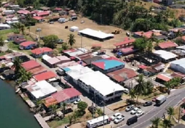 Vista general de una parte del distrito de Chagres en Colón.