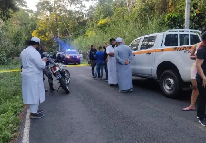 Escena del crimen del comerciante en Limón, Colón.