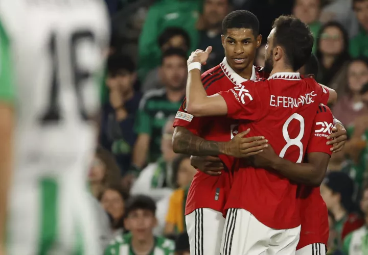 Marcus Rashford marcó para el United. /EFE
