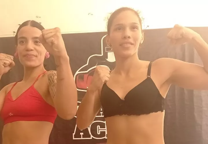 Nataly Delgado (der.) y Paola Rincón. Foto: Joel González