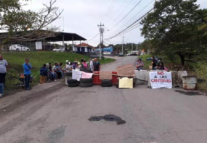 Protesta quieren calidad de vida y dicen no a las canteras.   (Foto: Ilustrativa)