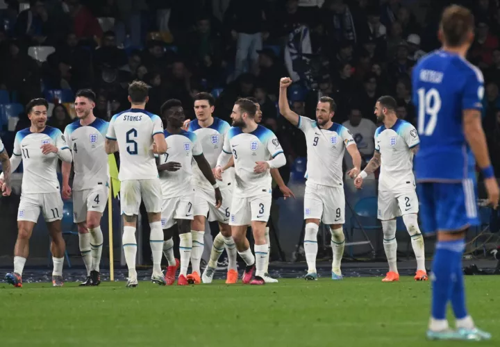 Festejo del gol de Harry Kane. /Foto: EFE