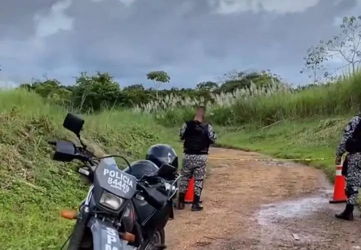 Área donde ocurrió el doble crimen.