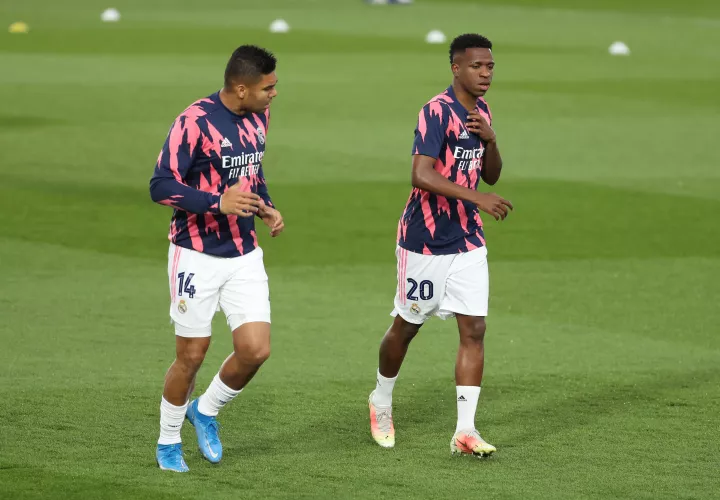Casemiro y Vinicius /Foto: EFE