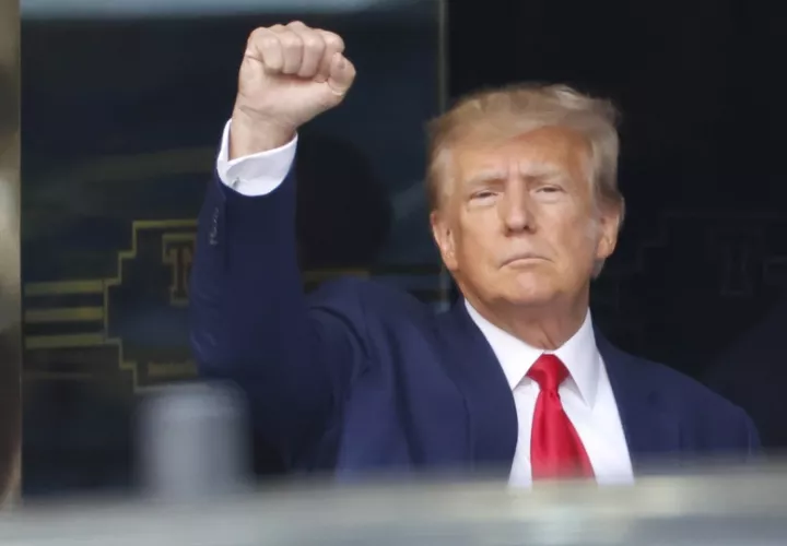 Fotografía de archivo, tomada el pasado 4 de abril, en la que se registró al expresidente estadounidense, Donald Trump, en Nueva York (NY, EE.UU.). EFE