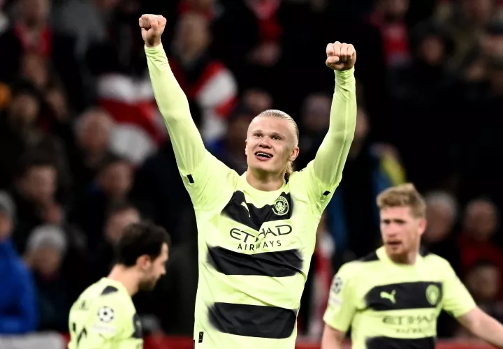 Erling Haaland, delantero del Manchester City. Foto: EFE