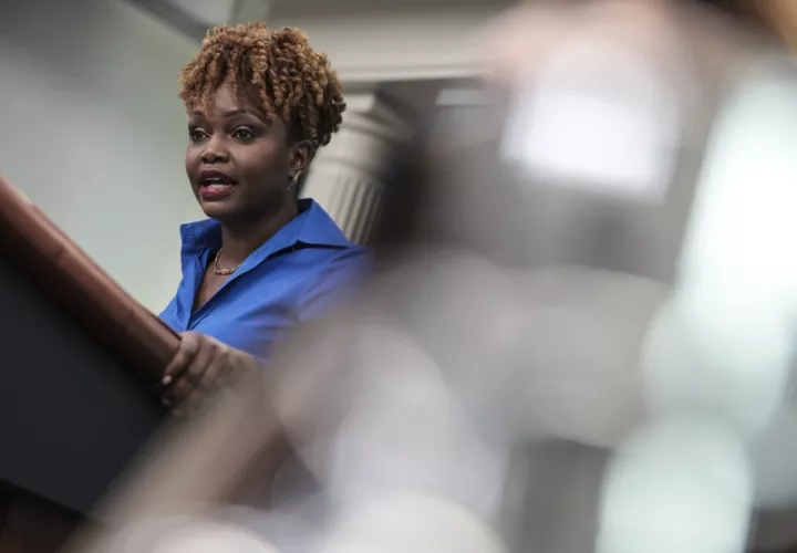 Portavoz de la Casa Blanca, Karine Jean-Pierre. EFE