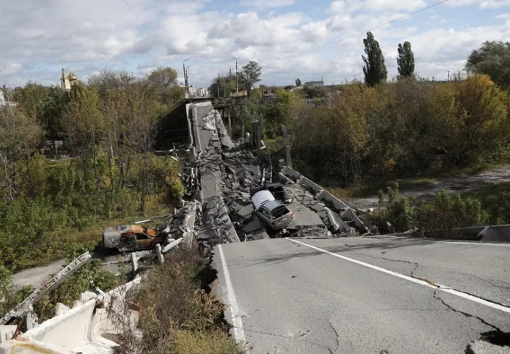 Restos de los bombardeos rusos sobre infraestructuras ucranianas. EFE