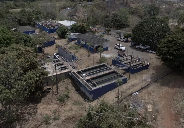 Vista general de la planta potabilizadora Cabra.