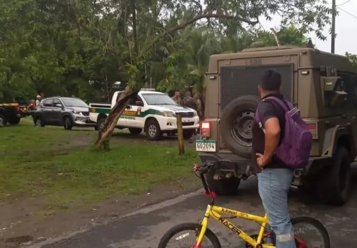 Escena del accidente de tránsito en Barú, Chiriquí, en horas de la madrugada de hoy.