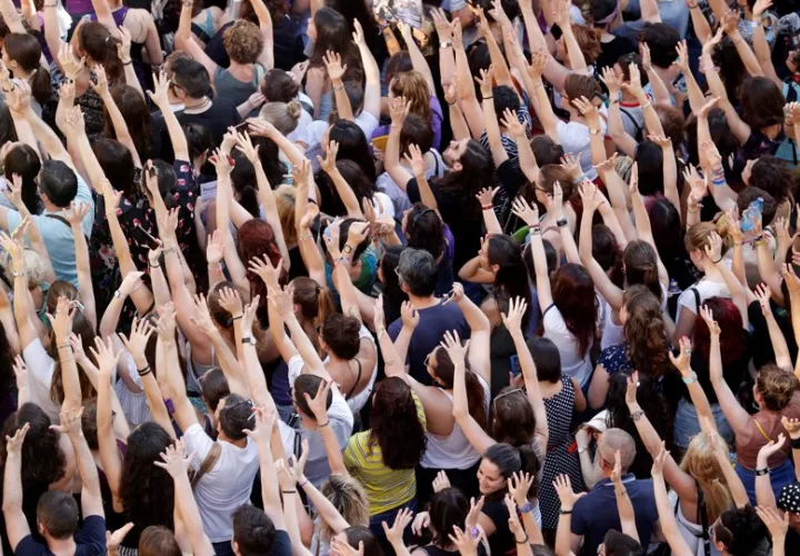 En la imagen de archivo, manifestación de mujeres en Madrid, en favor de los derechos de las víctimas de agresión sexual. EFE