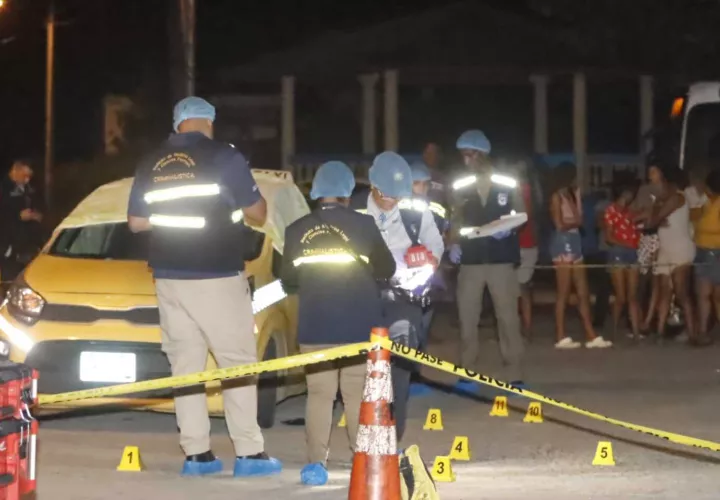 Escena del crimen en Chilibre.  (Foto-Video: Alexander Santamaría)