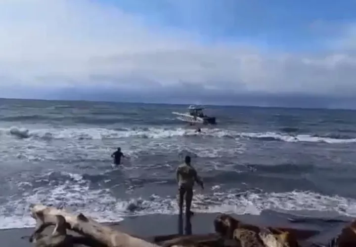 Rescate en el mar.