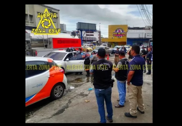 Area donde se encontraba el auto en cuyo interior fue encontrado el cuerpo