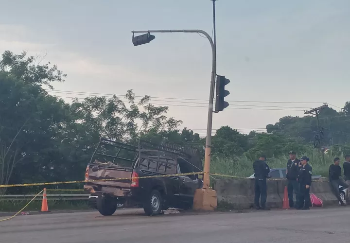 Ocupantes del pick up dieron su versión de los hechos a la Policía Nacional.