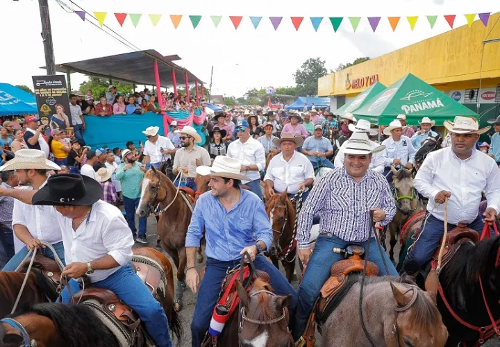 José Gabriel &#039;Gaby&#039; Carrizo, participó este domingo en la cabalgata efectuada en Bugaba.