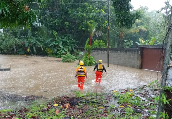 Vista de las afectaciones en Las Margaritas en Chepo.