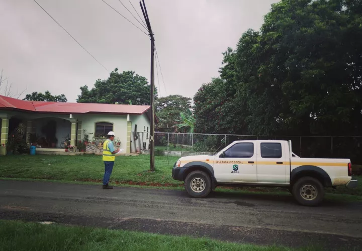 Inspección efectuada por la Asep en La Peña, en Veraguas.