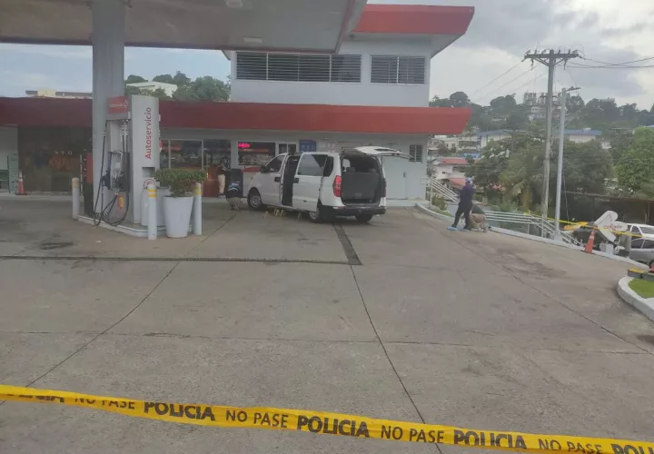 Escena del homicidio.