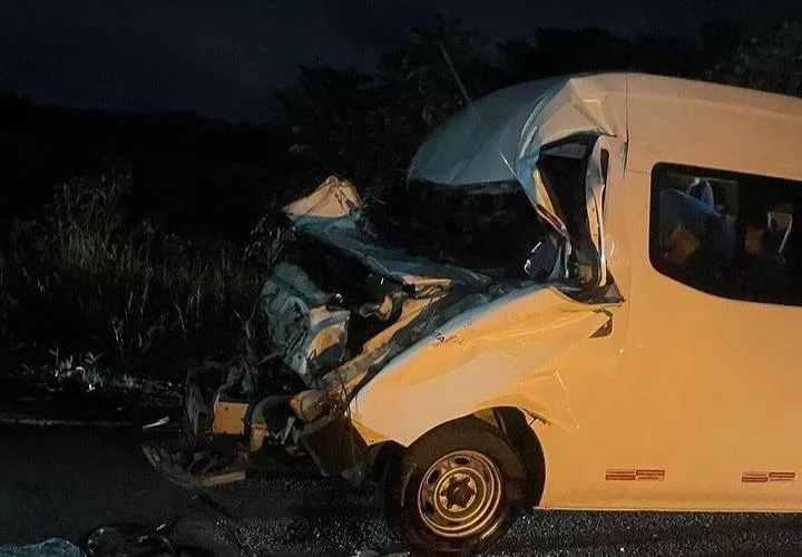 Escena del accidente fatal.