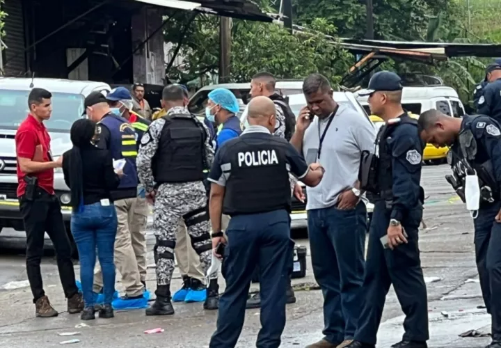 Escena donde ocurrió el crimen.