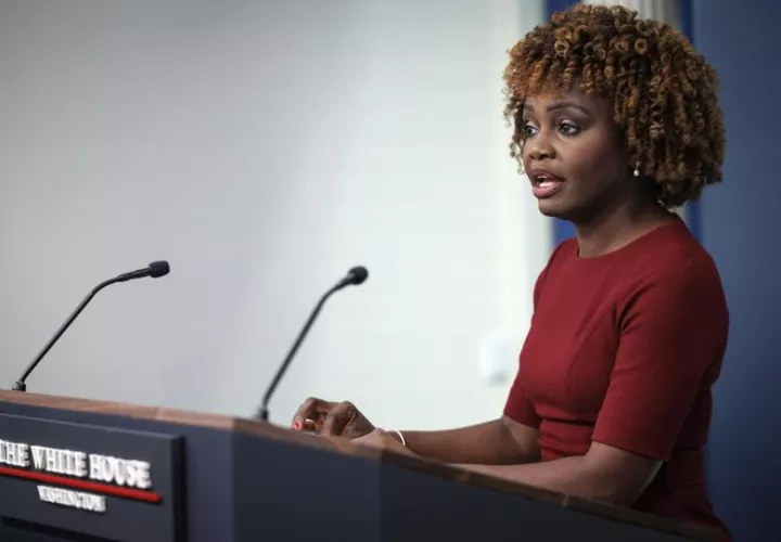 Portavoz de la Casa Blanca, Karine Jean-Pierre. EFE