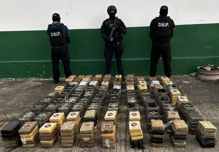 Los paquetes de droga decomisados