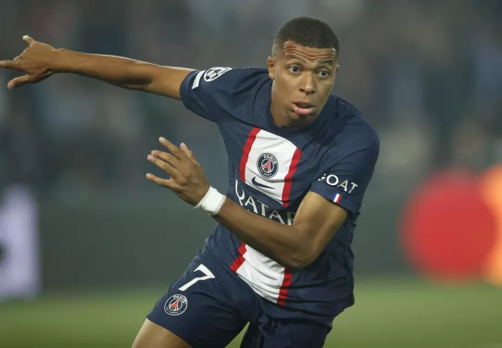 El jugador francés Kylian Mbappe del PSG. /Foto: EFE