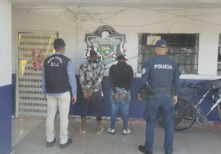 Los dos hombres implicados en el robo.