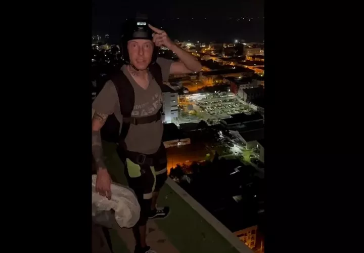  Nathy Odinson, un británico de 33 años, murió al fallar su paracaídas la ciudad turística de Pattaya, en Tailandia. Foto: Redes sociales