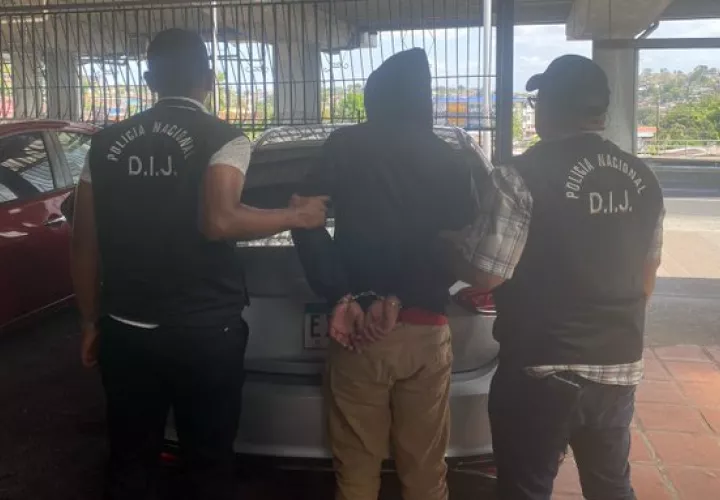 Captura del sospechoso del crimen.