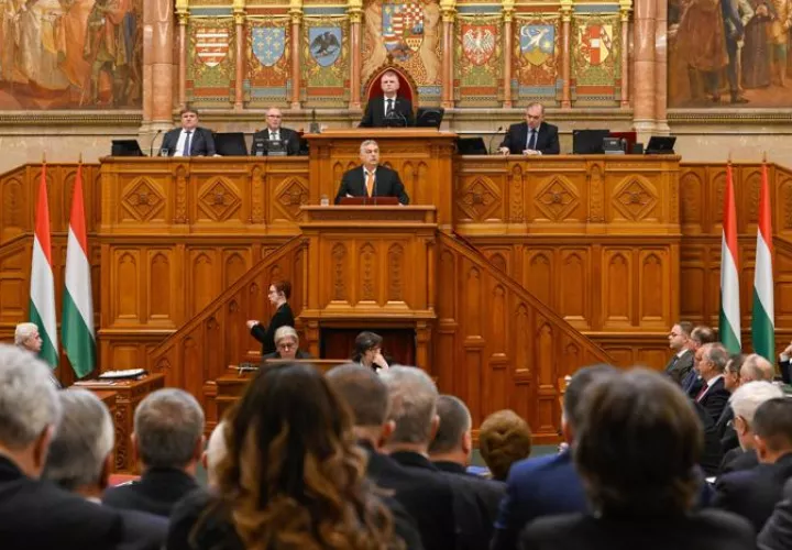 El primer ministro húngaro, Viktor Orban, parlamento Húngaro.EFE