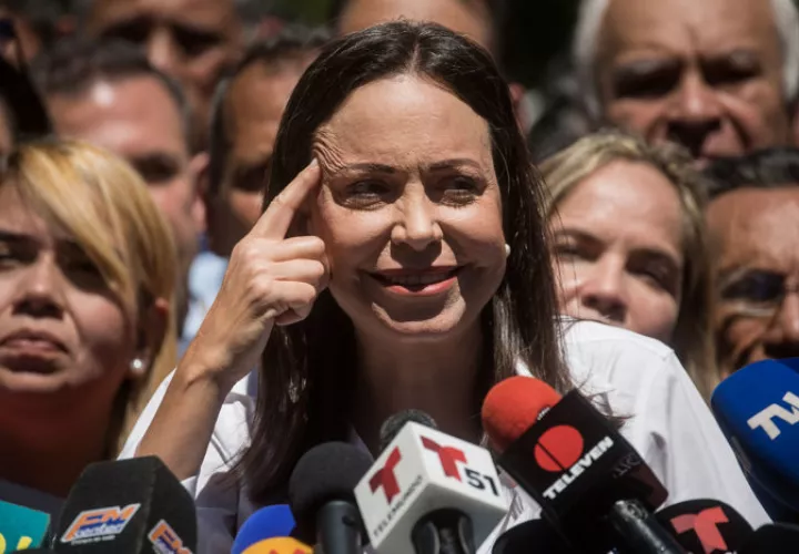 La líder opositora venezolana María Corina Machado. EFE / Archivo