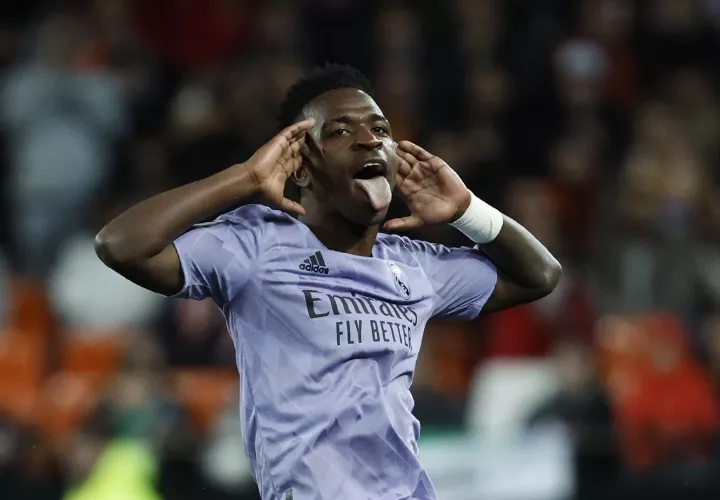Vinicius jr, figura del Real Madrid. Foto: EFE
