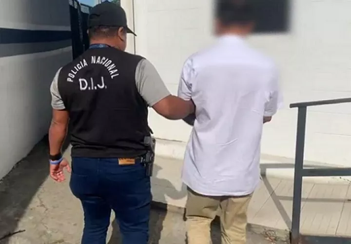 El imputado fue aprehendido en Calle 3 del sector de Villas de Don Bosco.