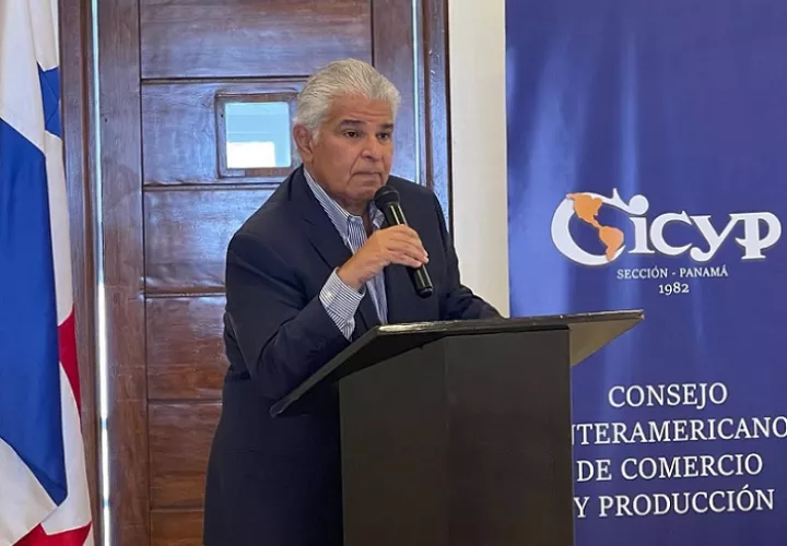 El candidato presidencial por la alianza de partidos Realizando Metas y Alianza, José Raúl  Mulino.