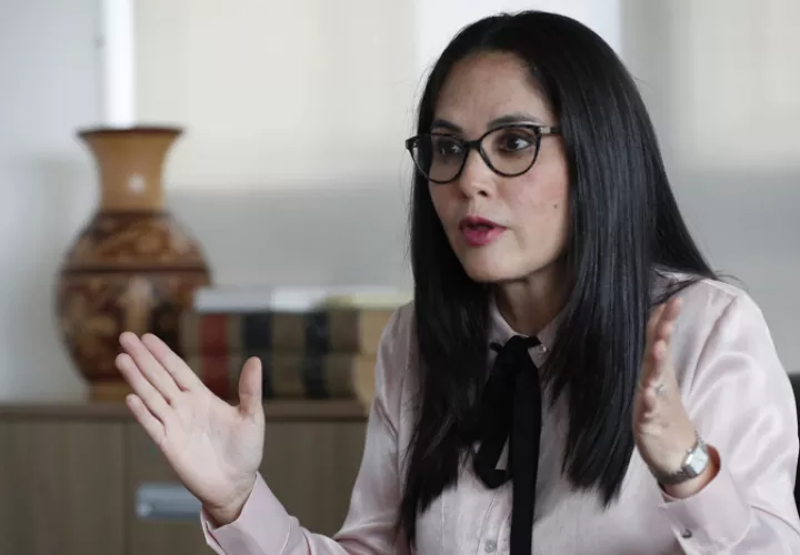 La candidata a la Presidencia de Panamá Zulay Rodríguez. EFE