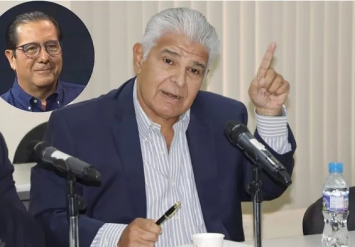 En la foto: Martín Torrijos y José Raúl Mulino.