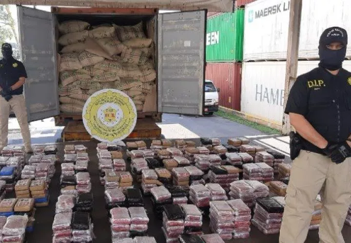 a mayoría de esta droga es incautada en operaciones realizadas en puertos, principalmente de Colón