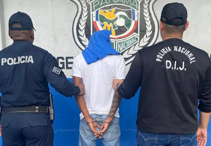 El captura del sospechoso en Colón.