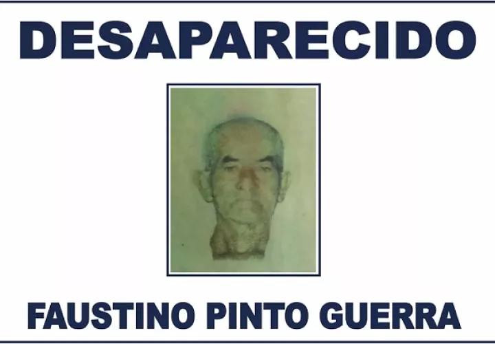 Faustino Pinto Guerra, de 86 años, desaparecido.