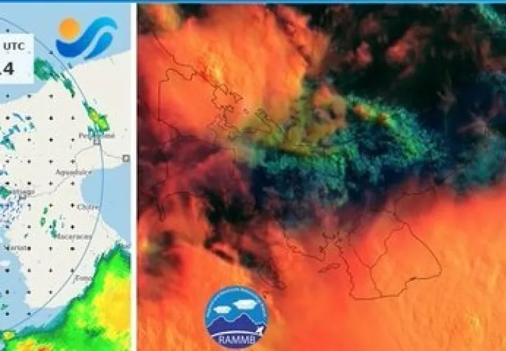 Mapa del estado del tiempo para este martes.