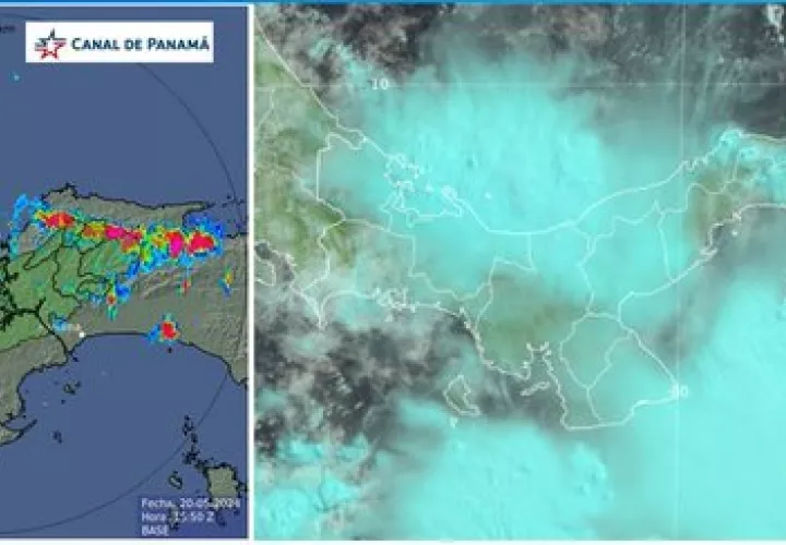 Mapa de los condiciones climáticas hasta horas de la tarde de este lunes.