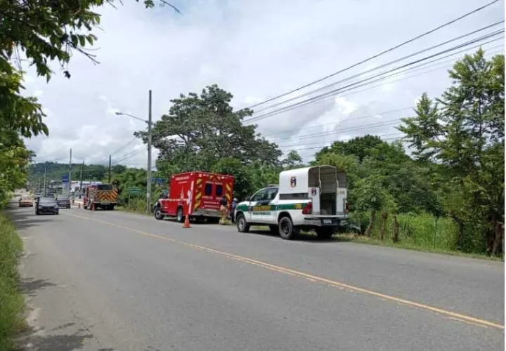 Escena del levantamiento  del cuerpo.