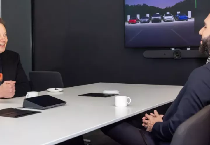 Reunión de Bukele con Elon Musk. Foto; EFE