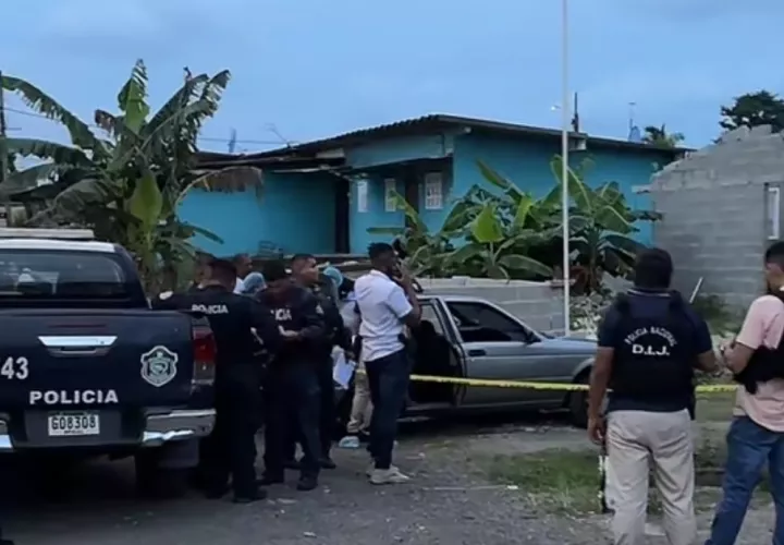 Escena del homicidio.