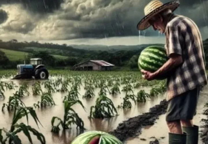 Si sigue lloviendo los cultivos se dañarán.