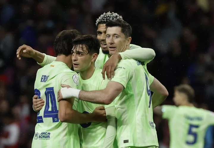 Celebración del Barcelona.